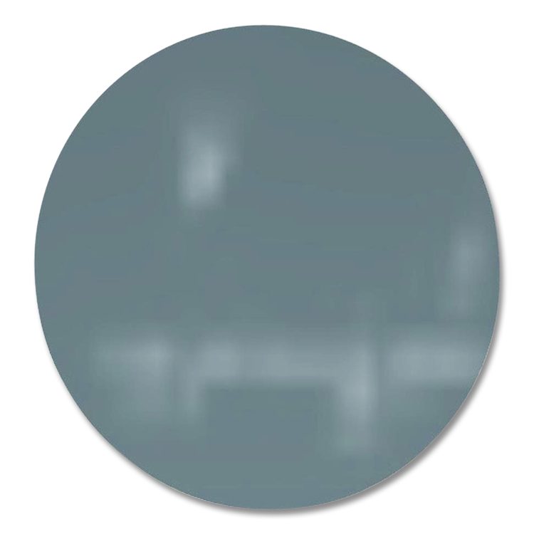 Coda Low Profile Circular Non-Magnetic Glassboard, 36 x 36, Smoke Surface