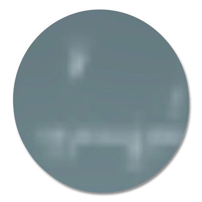 Coda Low Profile Circular Non-Magnetic Glassboard, 36 x 36, Smoke Surface
