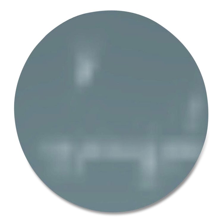 Coda Low Profile Circular Non-Magnetic Glassboard, 48 x 48, Smoke Surface