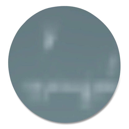 Coda Low Profile Circular Non-Magnetic Glassboard, 48 x 48, Smoke Surface
