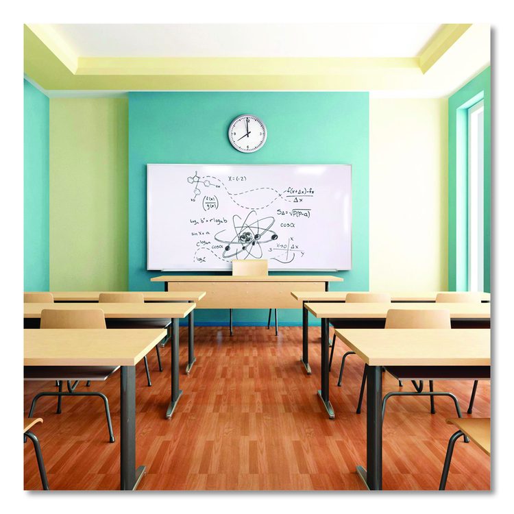 M1 Porcelain Magnetic Whiteboard, 87.91" x 48.5", White Surface, Satin Aluminum Frame