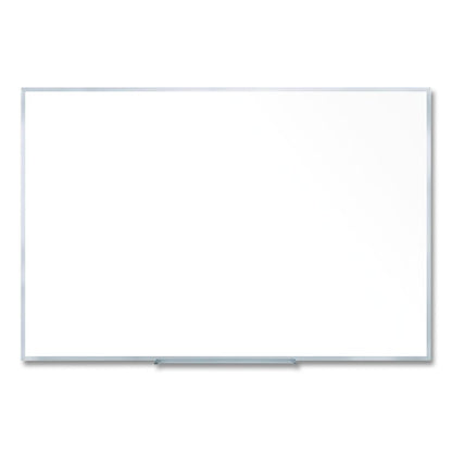 Non-Magnetic Whiteboard with Aluminum Frame, 87.91" x 48.5", White Surface, Satin Aluminum Frame