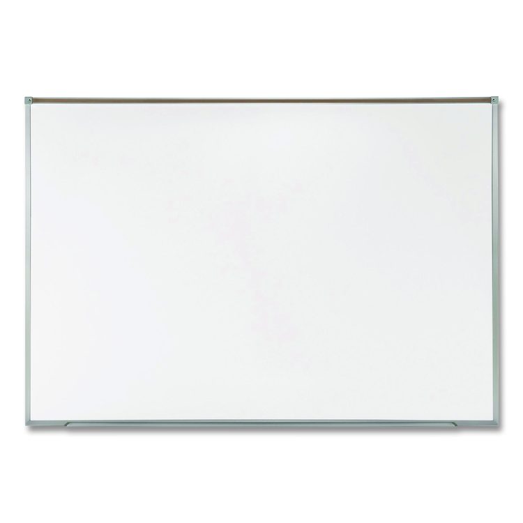 Proma Projection Magnetic Porcelain Whiteboard, 87.91" x 48.5", White Surface, Satin Aluminum Frame