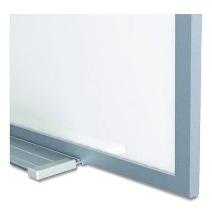 Proma Projection Magnetic Porcelain Whiteboard, 87.91" x 48.5", White Surface, Satin Aluminum Frame