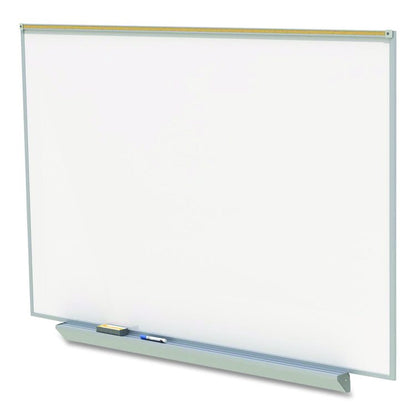 Proma Projection Magnetic Porcelain Whiteboard, 87.91" x 48.5", White Surface, Satin Aluminum Frame