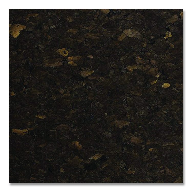 Natural Cork Bulletin Board with Wood Frame, 87.94" x 48.5", Chocolate Surface, Natural Oak Frame