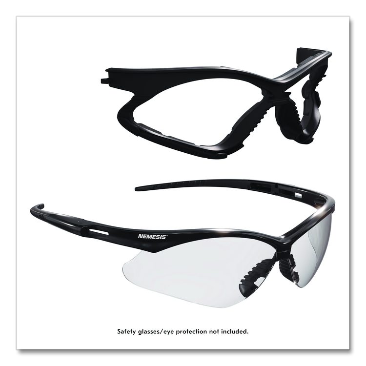 Nemesis Foam Gasket Attachable Eyewear Accessory, Black, 24/Carton