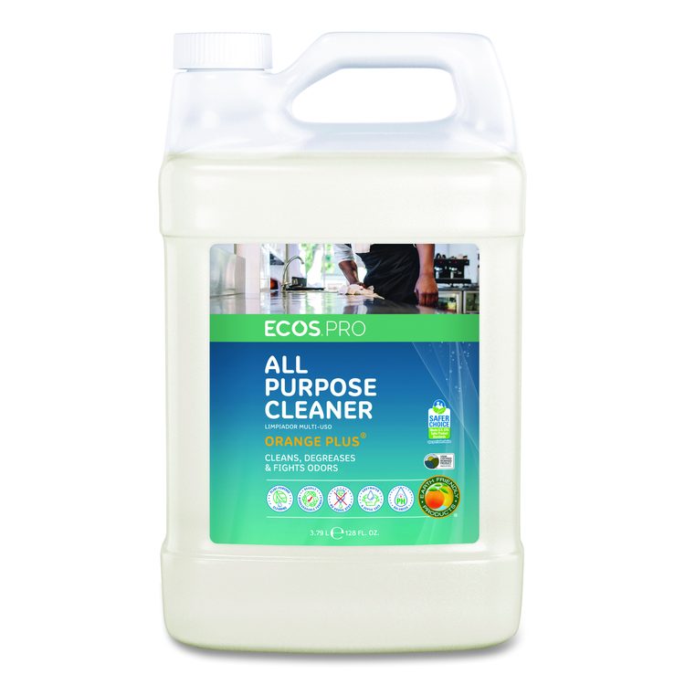 Orange Plus All-Purpose Cleaner and Degreaser, 1 gal Bottle, 4/Carton