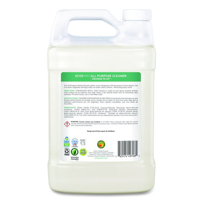 Orange Plus All-Purpose Cleaner and Degreaser, 1 gal Bottle, 4/Carton