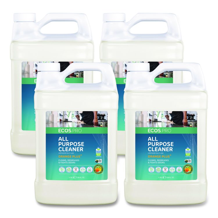 Orange Plus All-Purpose Cleaner and Degreaser, 1 gal Bottle, 4/Carton