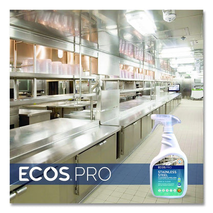 Stainless Steel Cleaner and Polish, 32 oz Spray Bottle, 6/Carton