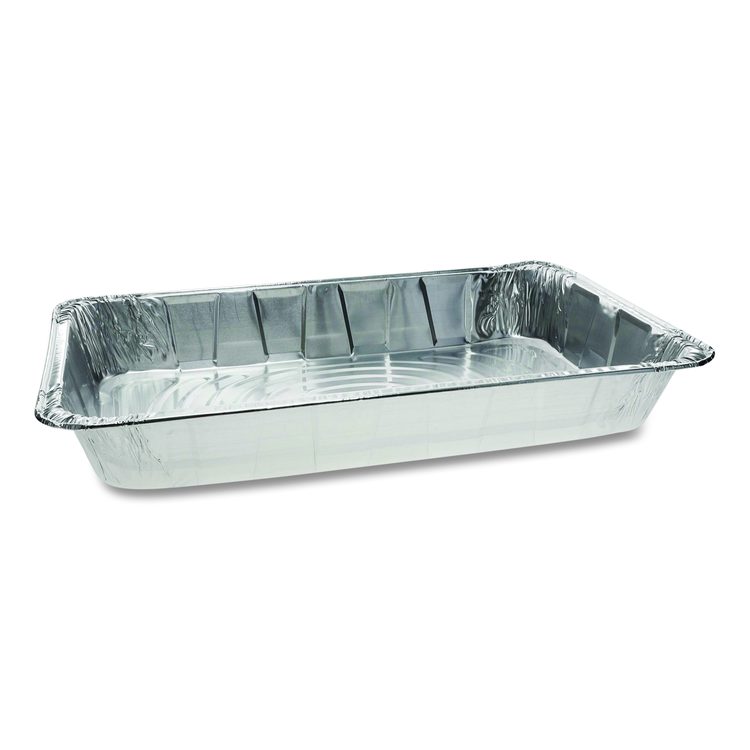 Aluminum Steam Table Pan, Full-Size Deep Heavy Duty, 3.37" Deep, 19.6 x 11.6, 40/Carton
