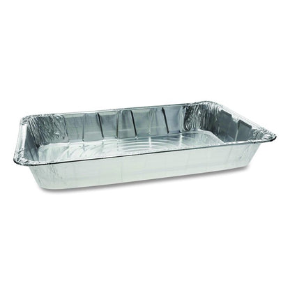 Aluminum Steam Table Pan, Full-Size Deep Heavy Duty, 3.37" Deep, 19.6 x 11.6, 40/Carton