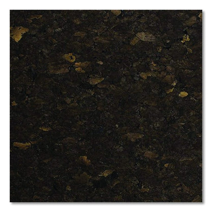 Natural Cork Bulletin Board with Aluminum Frame, 87.91" x 48.5", Chocolate Surface, Satin Aluminum Frame