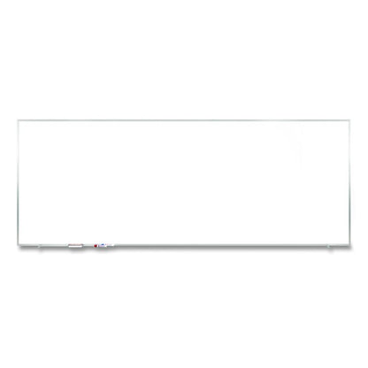 M1 Porcelain Magnetic Whiteboard, 87.91" x 48.5", White Surface, Satin Aluminum Frame