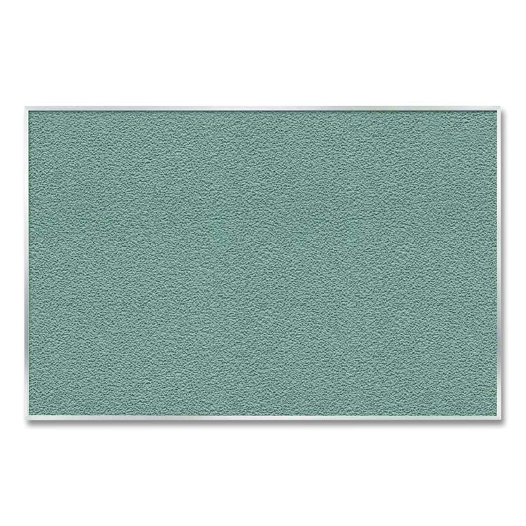 Vinyl Bulletin Board with Aluminum Frame, 87.91" x 48.5", Stone Surface, Satin Aluminum Frame