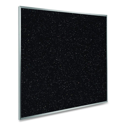 Recycled Bulletin Board, 87.91 x 48.5, Tan Speckled Surface, Satin Aluminum Frame