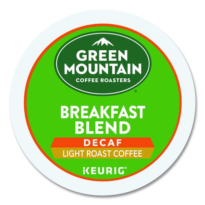 Breakfast Blend Decaf Coffee K-Cups, 96/Carton