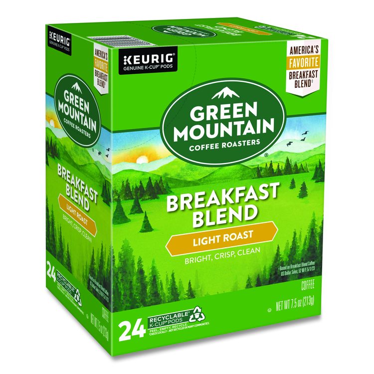 Breakfast Blend Coffee K-Cup Pods, 24/Box