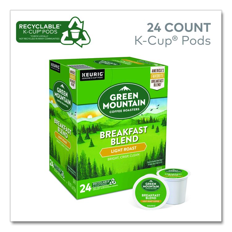 Breakfast Blend Coffee K-Cup Pods, 24/Box