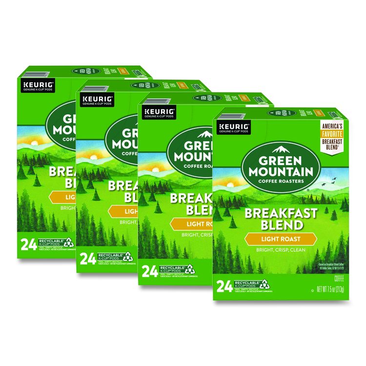 Breakfast Blend Coffee K-Cup Pods, 96/Carton