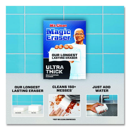 Magic Eraser, Ultra-Thick, 4.6 x 2.3, 1.2" Thick, White, 5/Pack, 2 Packs/Carton