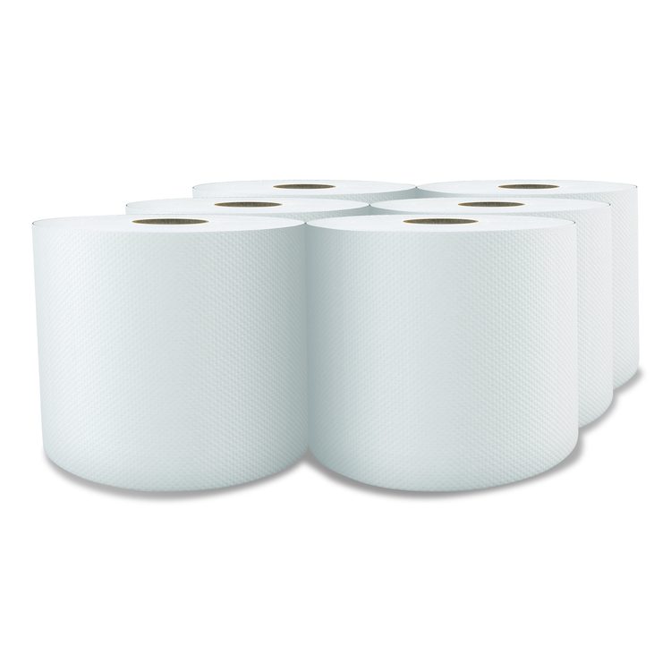 Select Center-Pull Paper Towels, 1-Ply, 7.31 x 10, White, 1,080/Roll, 6 Rolls/Carton