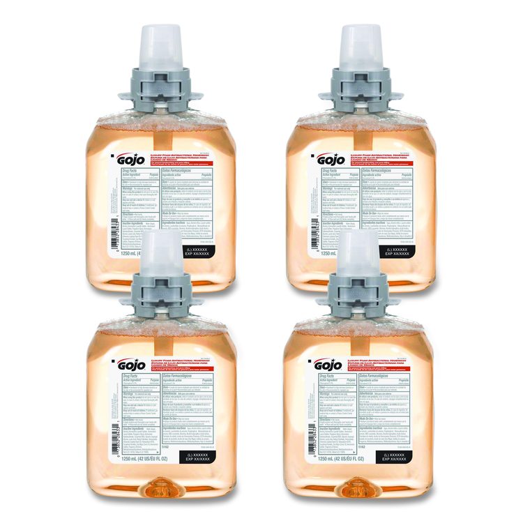 Luxury Foam Antibacterial Handwash Refill, Fresh Fruit Scent, 1,250 mL, 4/Carton