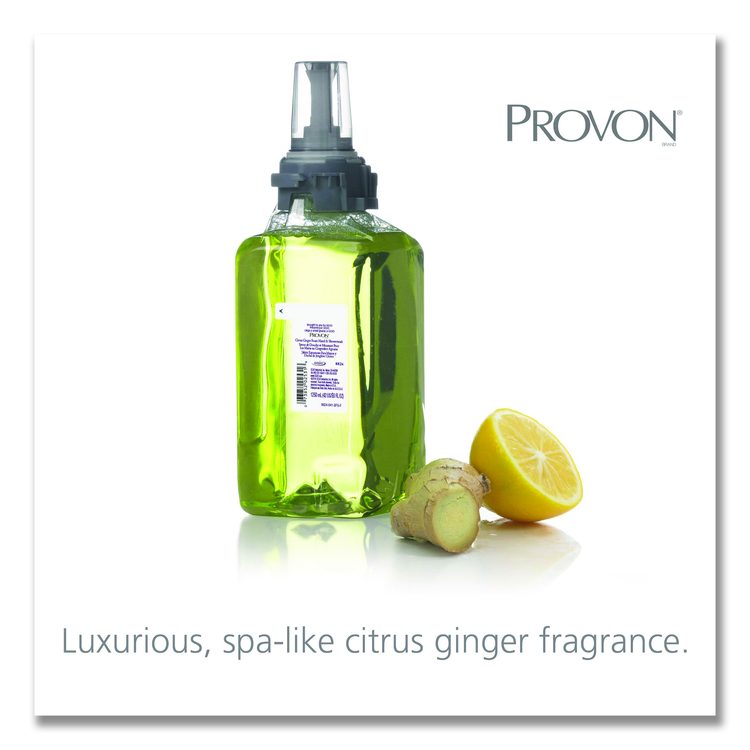 Foam Hand and Showerwash Refill, Citrus Ginger Scent, 1,250 mL, 3/Carton
