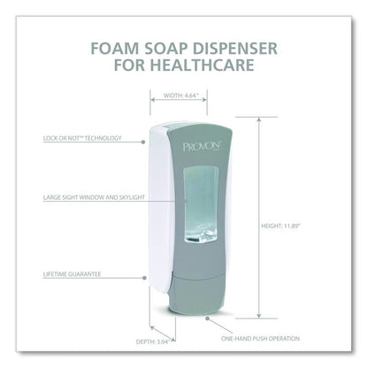 ADX-12 Dispenser, 1,250 mL, 4.64 x 3.94 x 11.89, Gray/White, 6/Carton