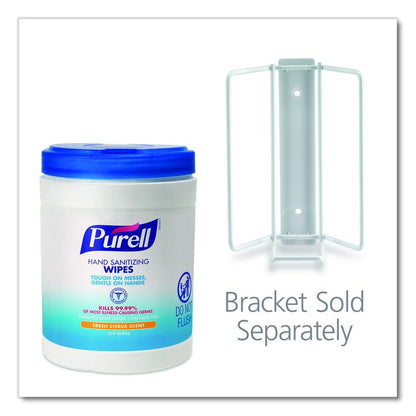 Hand Sanitizing Wipes Basic Wall Bracket, White