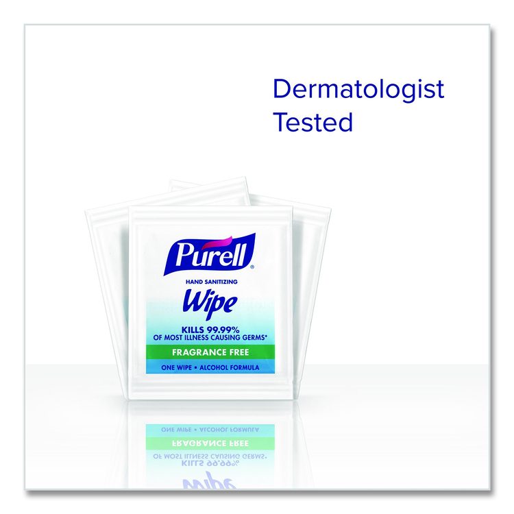 Sanitizing Hand Wipes, Individually Wrapped, 1-Ply, 4.5 x 6.5, Lemon, White, 1,800/Carton