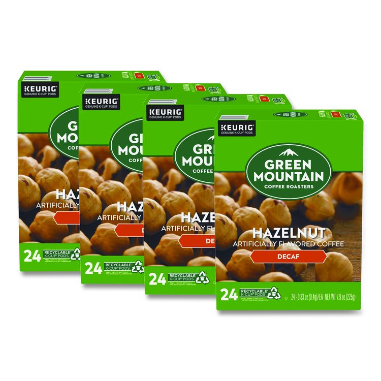 Hazelnut Decaf Coffee K-Cups, 96/Carton