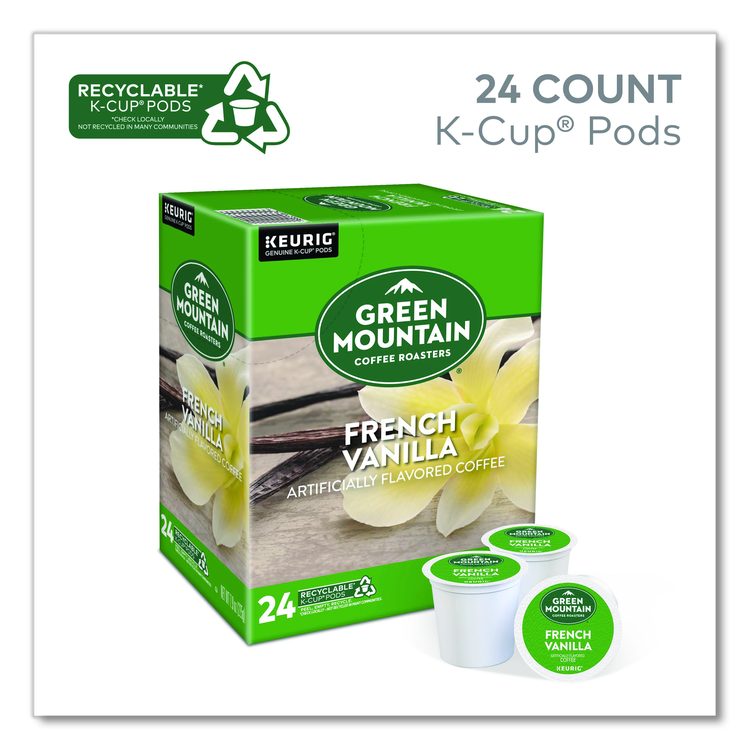 French Vanilla Coffee K-Cup Pods, 96/Carton