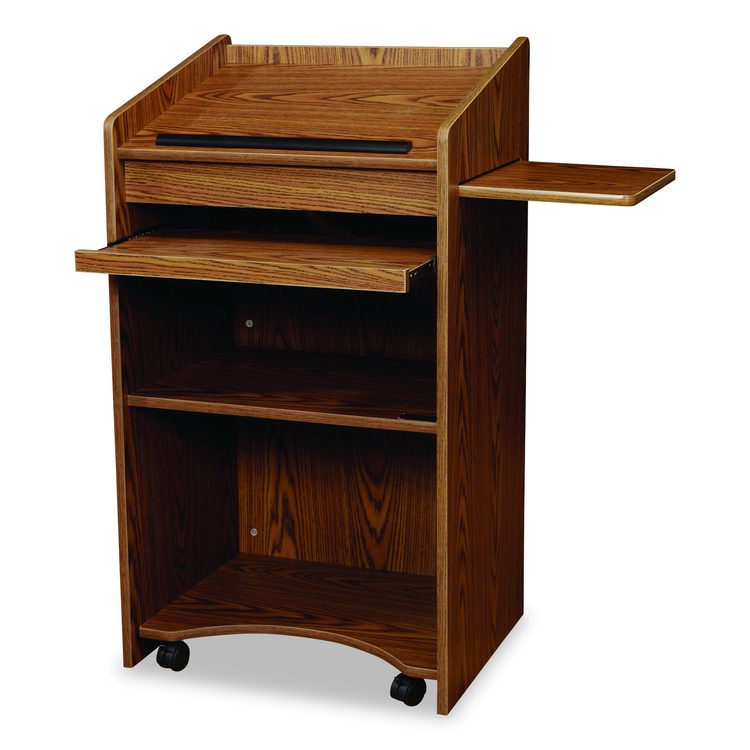 Aristocrat Non-Sound Lectern, 25 x 20 x 46, Oak