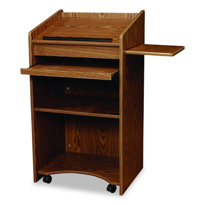 Aristocrat Non-Sound Lectern, 25 x 20 x 46, Oak