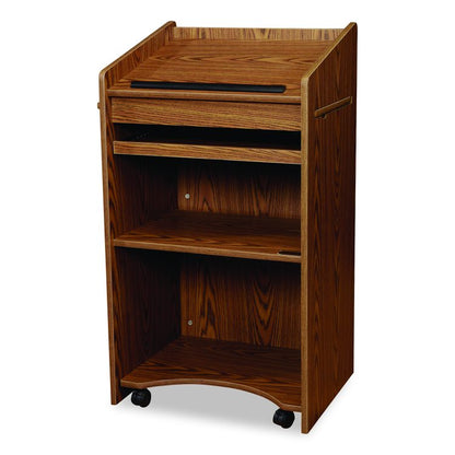 Aristocrat Non-Sound Lectern, 25 x 20 x 46, Oak