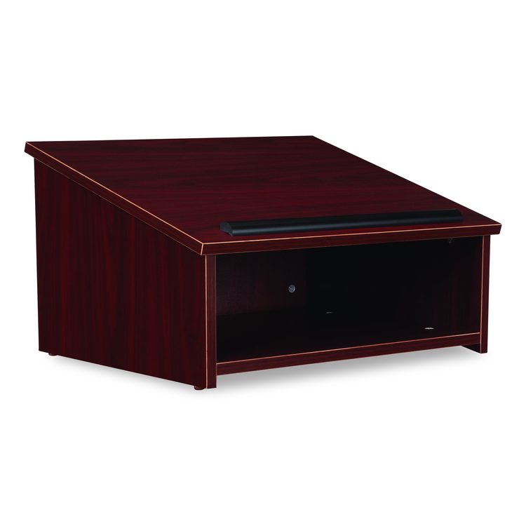 Tabletop Lectern, 23.75 x 19.88 x 13.75, Mahogany