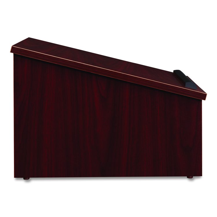 Tabletop Lectern, 23.75 x 19.88 x 13.75, Mahogany