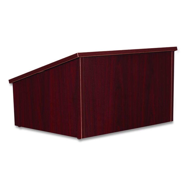 Tabletop Lectern, 23.75 x 19.88 x 13.75, Mahogany