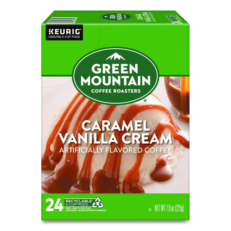 Caramel Vanilla Cream Coffee K-Cups, 24/Box