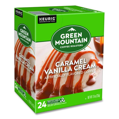 Caramel Vanilla Cream Coffee K-Cups, 24/Box