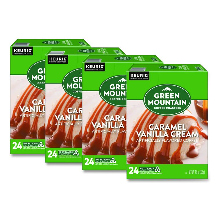 Caramel Vanilla Cream Coffee K-Cups, 96/Carton