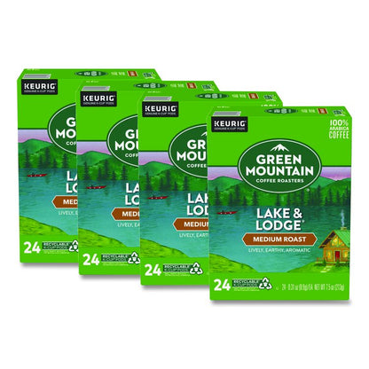 Lake and Lodge Coffee K-Cups, Medium Roast, 96/Carton