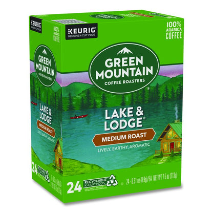 Lake and Lodge Coffee K-Cups, Medium Roast, 96/Carton