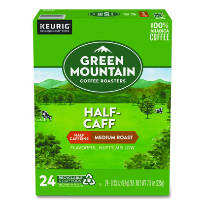 Half-Caff Coffee K-Cups, 24/Box