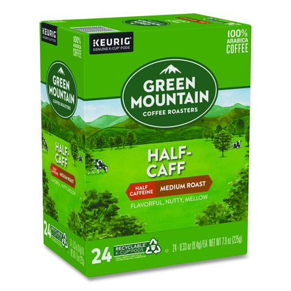 Half-Caff Coffee K-Cups, 24/Box