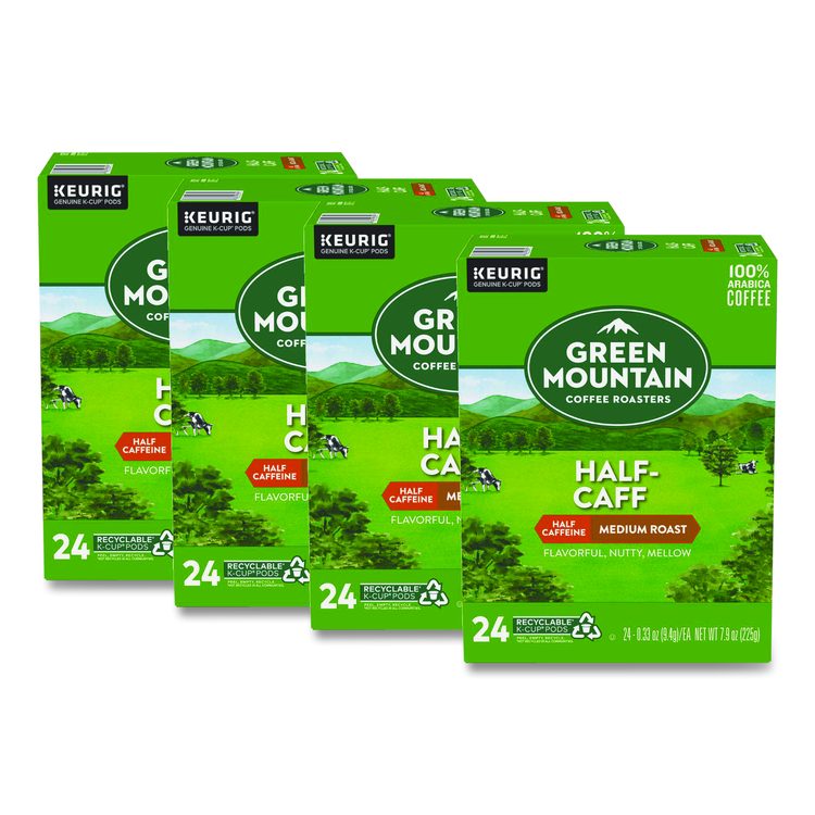 Half-Caff Coffee K-Cups, 96/Carton