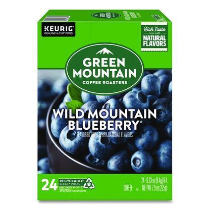 Fair Trade Wild Mountain Blueberry Coffee K-Cups, 24/Box