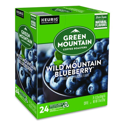 Fair Trade Wild Mountain Blueberry Coffee K-Cups, 24/Box